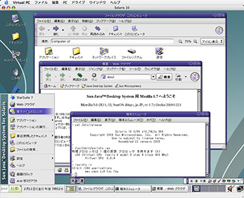 Solaris 10 の画面